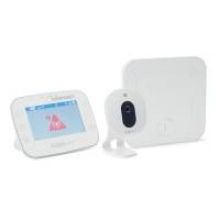 Foppapedretti Video Monitor Angelcare AC327, con Sensore Movimento, Bianco, 4.3'' LCD, Zoom Digitale, Telecamera Grandangolo, Monitoraggio Temperatura, Portata 250m, Funzione Localizzatore
