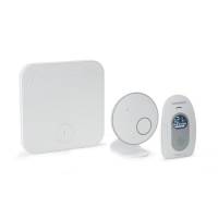 Foppapedretti Monitor Digitale Angelcare AC127, per Neonati Con Sensore Di Movimento, rileva suoni e movimenti, trasmissione digitale e sicura (DECT) a 1.8 GHz con portata fino a 250 metri, Bianco