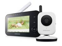 Samsung Babyphone SEW-3040W Videocamera di Sorveglianza con Controllore LCD 3.5'', Bianco