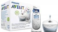 Philips AVENT SCD580/00 Baby Monitor con Tecnologia DECT, Elimina Interferenze Audio, Interfono, Luce Notturna Stellata