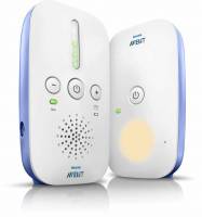 Philips Avent Salute e Controllo SCD501/00 Baby Monitor con Tecnologia DECT Elimina Interferenze Audio, Portata 300 m, Luce Notturna Rilassante
