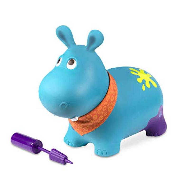 B. toys – Ippopotamo cavalcabile gonfiabile con pompa Inclusa – Giochi cavalcabili per bambini – Salta e rimbalza – 2 anni in su