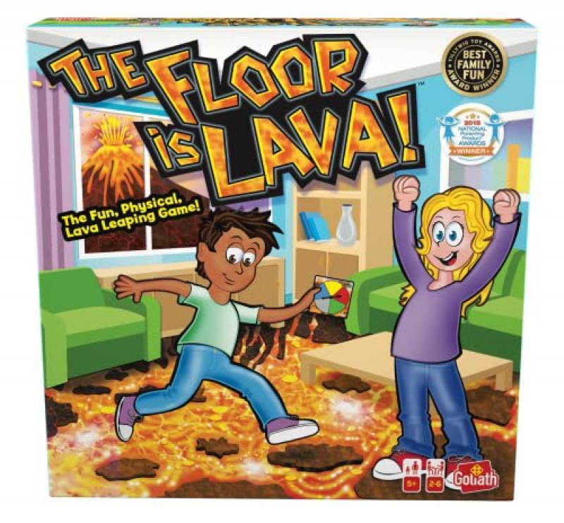 Goliath The Floor Is Lava!: Gioco Interattivo Per Bambini E Adulti, Da 2 A 6 Giocatori, Dai 5 Anni In Su, ‎26.67 x 6.03 x 26.67 cm 378 grammi