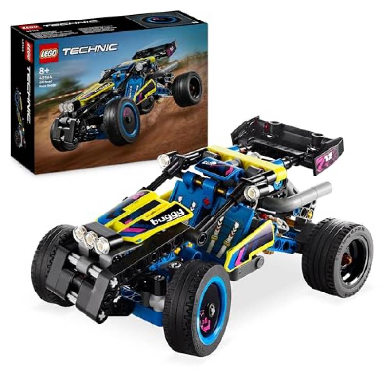 LEGO Technic Buggy da Corsa, Macchina Giocattolo per Bambini, Bambine, Ragazzi e Ragazze da 8 Anni in su, Veicolo da Costruire Off-Road da Rally, Regalo Amanti Modellini di Auto da Gara 42164