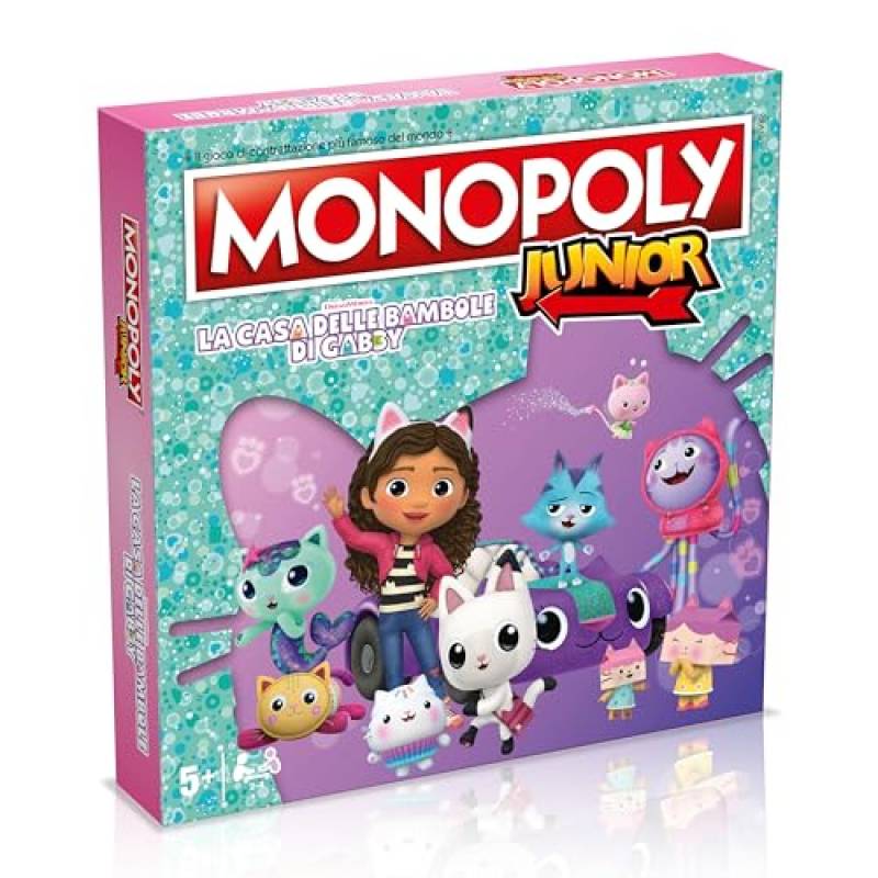 Winning Moves Gabby's Dollhouse Monopoly Junior Board Game