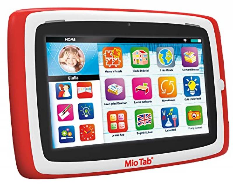 Lisciani-Mio Tab 7'' Smart Kid 2022, Bambini 3-8 Anni,Memoria 16 GB, Autonomi, capacità sensoriali, Coordinazione Occhio-Mano, Multicolore, 97012