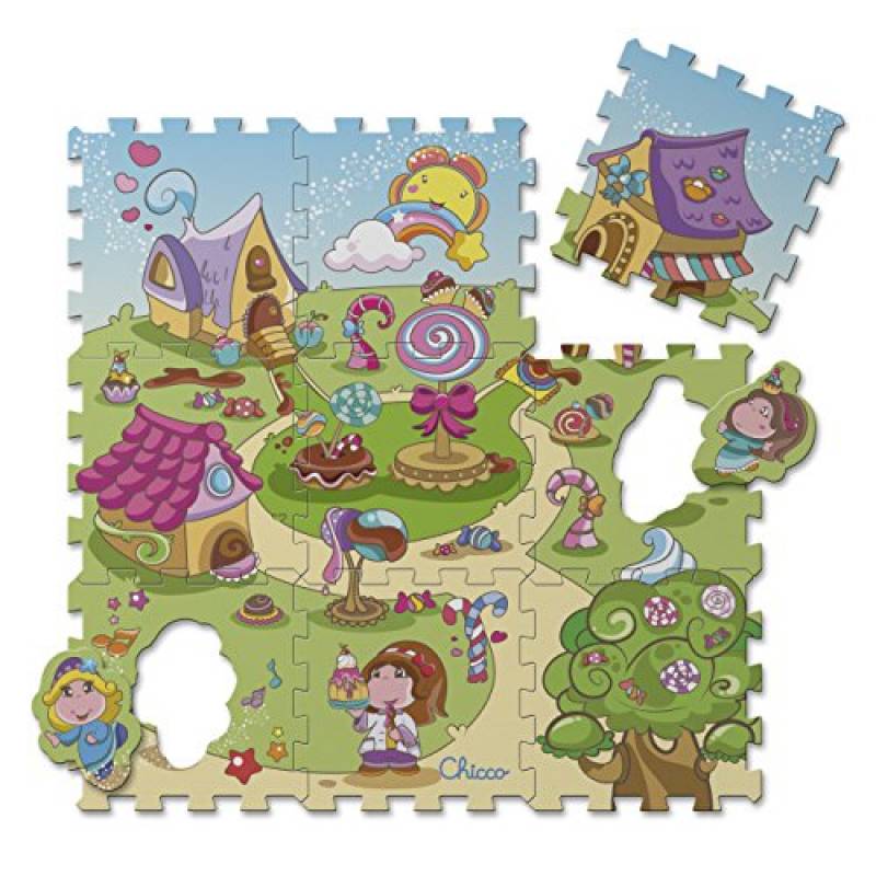Chicco 7164 Tappeto Puzzle, Caramelle